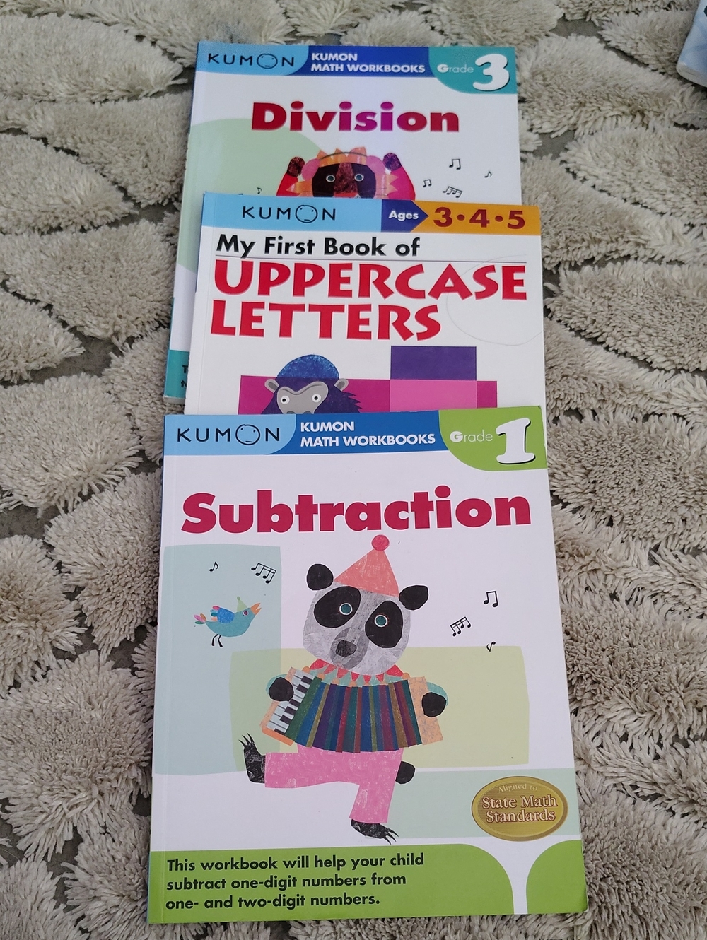 Grade 1 Subtraction Workbook - White & Green